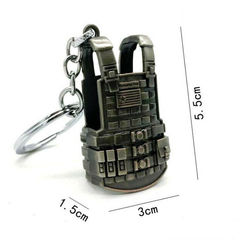 PUBG Level 3 Armored Vest Model Metal Keychain 0101275