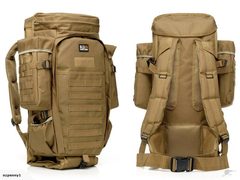 Military Tactical Bag Camping Backpack 50L Sandy Brown 3704007
