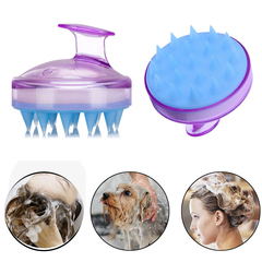 Silicone Shampoo Brush Hair Scalp Massager I0442PP0