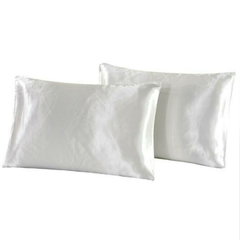 Satin Pillowcase White 2PC 3630502