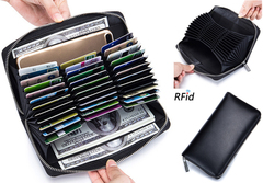 Card Holder Wallet RFID Leather Wallet E0367BK0