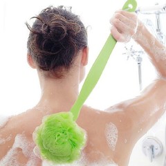 Bath Shower Brushes Long Handle Cleaning Back Sponge Scrubber I0551GN0