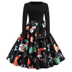 Rockabilly Christmas Dress Womens Clothing Size  8-10 J2024MZ3