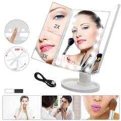 Makeup Mirror with Light LED Magnifying Makeup Mirror Trifold I0474WT0