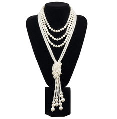 Great Gatsby Necklace Pearls Vintage Clothing Flapper Accessories  B0281WT0