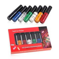 7pcs Nail Art Stamping Polish Paintg Oil Printing Kit I0667MZ0