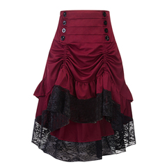 Steampunk Lace Skirt  Sz12-14 F0837RD4