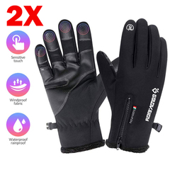 Ski Gloves Touch Screen Winter Sports Waterproof Gloves I0663BK5