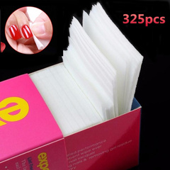 325pcs Lint Free Nail Art Gel Polish Remover Cotton Pad Nail Wipe I0681WT0