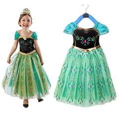 Frozen Princess Anna Dress Costumes Girls Dress Up Costume 5-6 yrs A0742GN4
