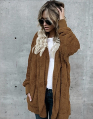 Hoodie Fur Coat Jacket Womens Clothing Size 20-22 D0693DC8