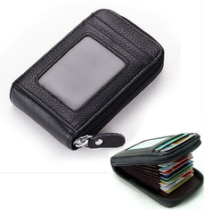 Genuine Leather Wallet Card Holder I0369BK0