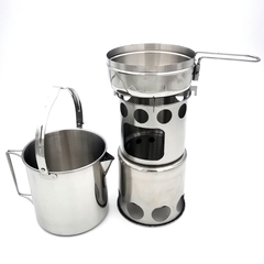 Camping Burner Cookers Stove Pot Combination 3636702