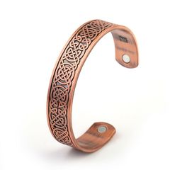 Copper Viking Cuff Bracelet Celtic Knot Magnetic Healthcare B0301RD0