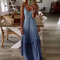 Maxi Dress Boho Summer Dresses Womens Clothing Size 16-18 J2174DB8