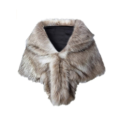 Fur Cape Jacket Shawl Wrap Shrug Womens Clothing I0457LG0