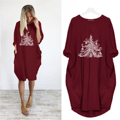 Cotton Shirt Dress Christmas Summer Dresses Womens Clothing Size 20-22 J2317RD8