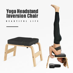 Yoga Headstand Chair Bench Wooden Fitness Training Equipment 2018001