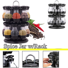 Spice Jars Spice Rack Containers Rotating Kitchen Organiser 2024603