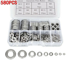 580pcs Flat Washers Stainless Steel 3651809