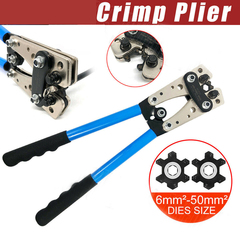 6-50mm Plug Crimp Crimping Plier Tool Cable Plug Battery Hex Crimper 2032302