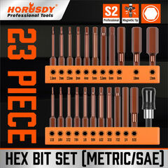 HORUSDY Hex Key Allen Drill Bit Set 2037209