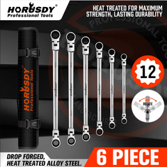 HORUSDY Spanner Set Wrench Set 6Pc Long Flexible Ratchet 2037221