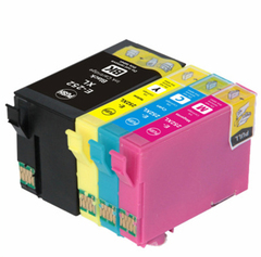 4 PACK T252 Compatible Ink Cartridge for Epson Printer WF-3620 3640 7610 7620