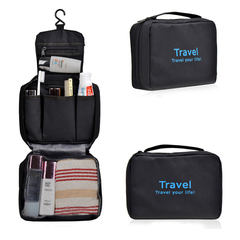 Travel Organiser Bags Travelling Hanging Toiletry Bag E0357BK0