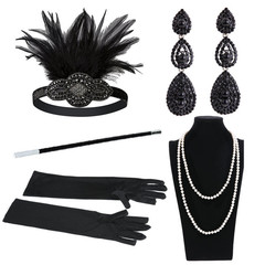 Flapper Accessories 1920s Gatsby Party Womens Costume Dress Set B0266BK0