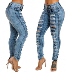 Distressed Jeans Size 12-14 F0926LB5