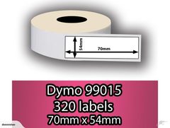 Dymo Compatible Printing White Label 70x54mm 99015