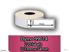 Dymo Compatible PrintingWhite Label 54x101mm 99014