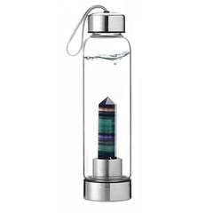 Crystal Water Bottle Rainbow Fluorite 3646008
