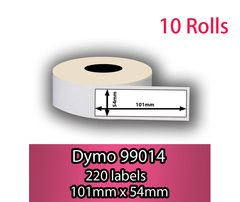 99014 Dymo Compatible Label 54x101mm *99014+10