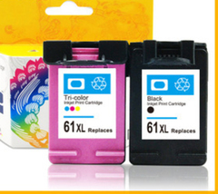 HP 61 Color and Black Compatible Ink Cartridge for DeskJet 2050*INKHP61XLBK+Color