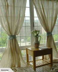 A PAIR 1.8M*2.1M French Country Crochet Curtains 3610502*2000102