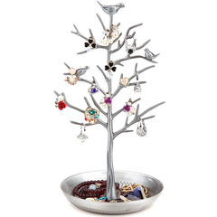 Jewellery Stand Organiser Tree Bird Ring Earring Necklace Holder 2028504*2028504-1+2