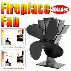 4 Blade Heat Powered Silent Fireplace Stove Fan 2032701
