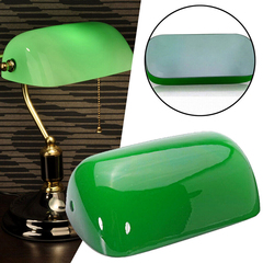 Green Glass Bankers Lamp Shade Cover 3668101