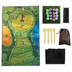 Golf Putting Chipping Hitting Mats Casual Game Set Family Party 3641111
