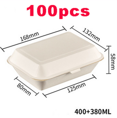 Food Containers Takeaway Box 100pcs 2042405*2042405+100